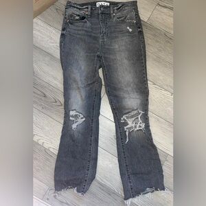 daze gray ripped jeans